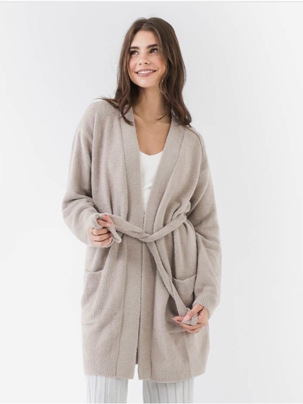Sunday Citizen Cloud Cool Mid Cardigan SM Taupe